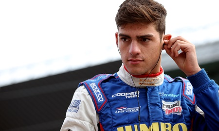 thumbnail for VeeKay impresses in jump to Indy Lights at test