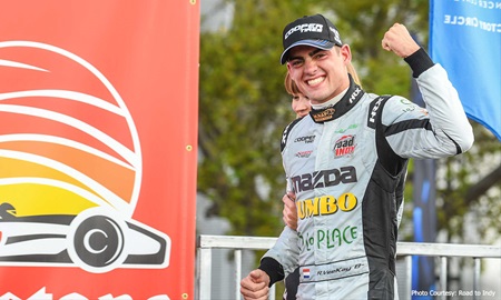 thumbnail for VeeKay's Indy Lights win adds him to elite list