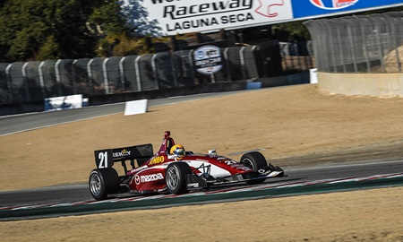 thumbnail for Road to Indy: VeeKay wins Lights pole at Laguna Seca