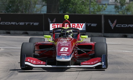 thumbnail for Robb Leads as Andretti Autosport Sets Early Pace in Detroit