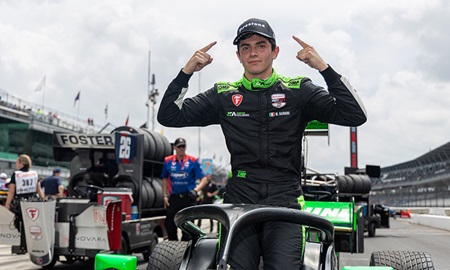 thumbnail for Nannini Holds Off Foster at IMS for First Career Victory