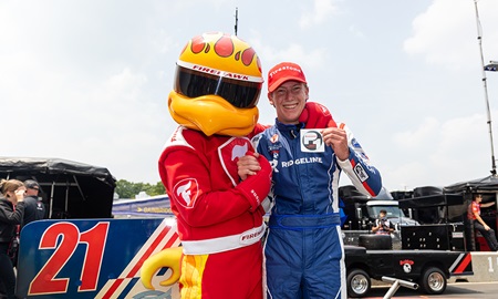 thumbnail for Simpson Speeds to First Pole, Sets Road America Track Record