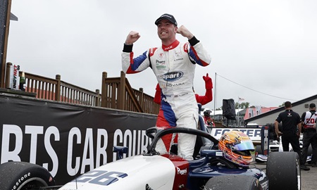 thumbnail for Bold Move Helps Foster Score First INDY NXT Win