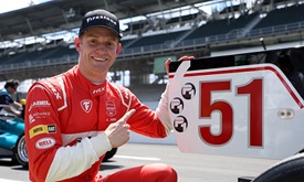 Thumbnail for Surging Abel Sweeps Poles for Doubleheader at IMS