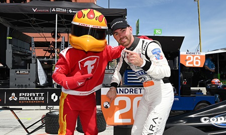 thumbnail for Foster Smashes Track Record To Win Detroit Pole