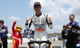 Thumbnail for Foster Nets First Oval Win, Uses Iowa to Swell Series Lead