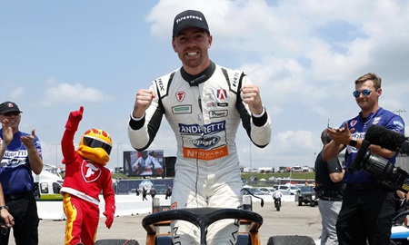 thumbnail for Foster Nets First Oval Win, Uses Iowa to Swell Series Lead