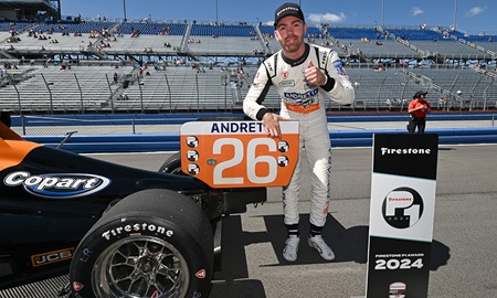 thumbnail for Title Is Next Goal as Foster Powers to Pole at Milwaukee