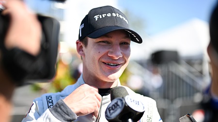 thumbnail for Dennis Hauger Leads Nashville Open Test in Oval Debut