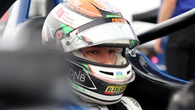 Thumbnail for Dennis Hauger Tops Again; Andretti Dominates Damp Barber Practice