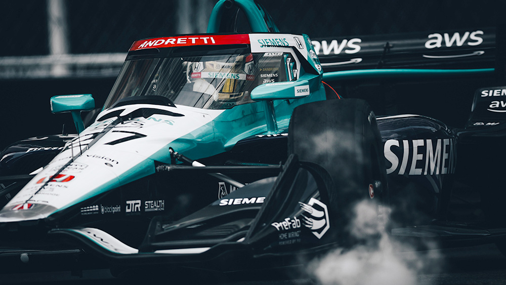 thumbnail for Kyle Kirkwood Recovers from Nudge To Lead First Detroit Practice