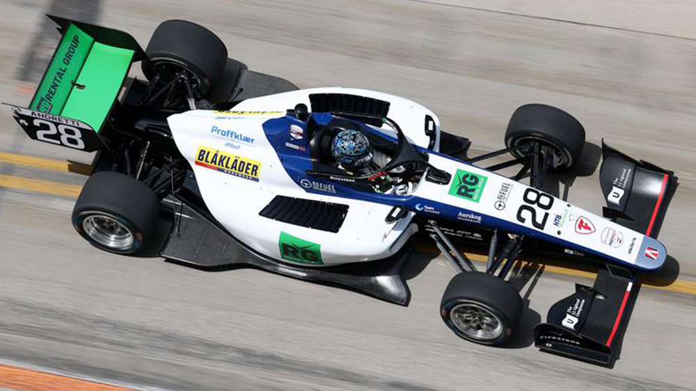 Thumbnail for Dennis Hauger Picks Up Practice Pace, Aims for Pole at Detroit