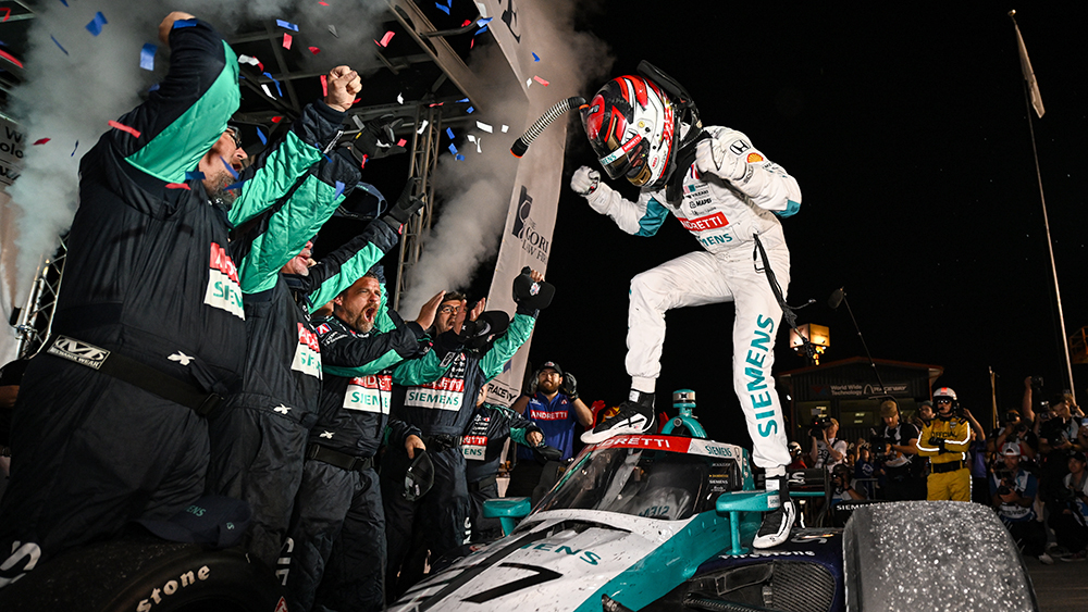 thumbnail for Kyle Kirkwood Earns First Career Oval Victory in WWTR Thriller