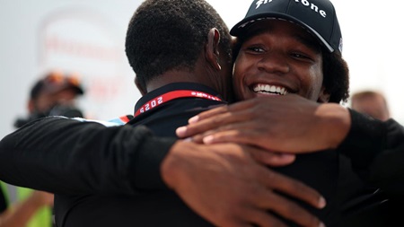 thumbnail for Myles Rowe Scores First INDY NXT Win