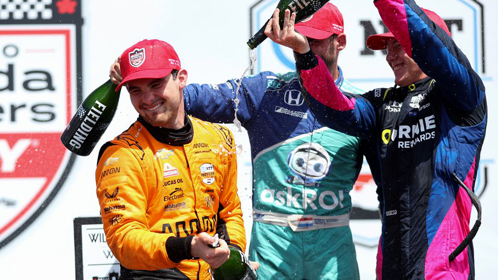 Pato O'Ward Rinus VeeKay Kyffin Simpson