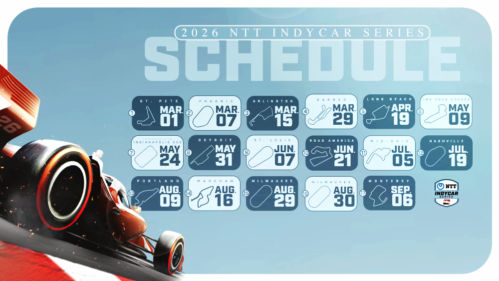 2026 NTT INDYCAR SERIES schedule