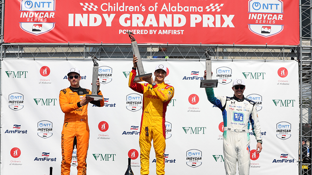 Christian Lundgaard Alex Palou Graham Rahal 