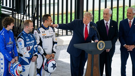 thumbnail for INDYCAR Stars Visit White House, Revving Up Freedom 250 Grand Prix
