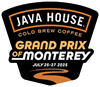 Logo for the 2025 Java House Grand Prix of Monterey