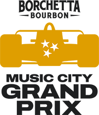 Logo for the 2025 Borchetta Bourbon Music City Grand Prix
