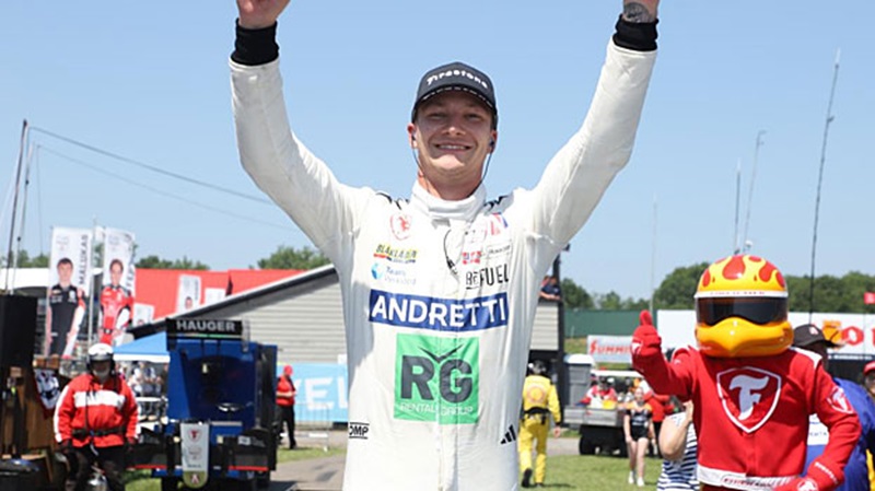 Dennis Hauger wins the 2025 INDY NXT by Firestone Grand Prix at Mid-Ohio
