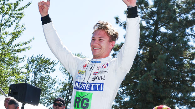 Dennis Hauger wins the 2025 INDY NXT by Firestone Grand Prix of Portland