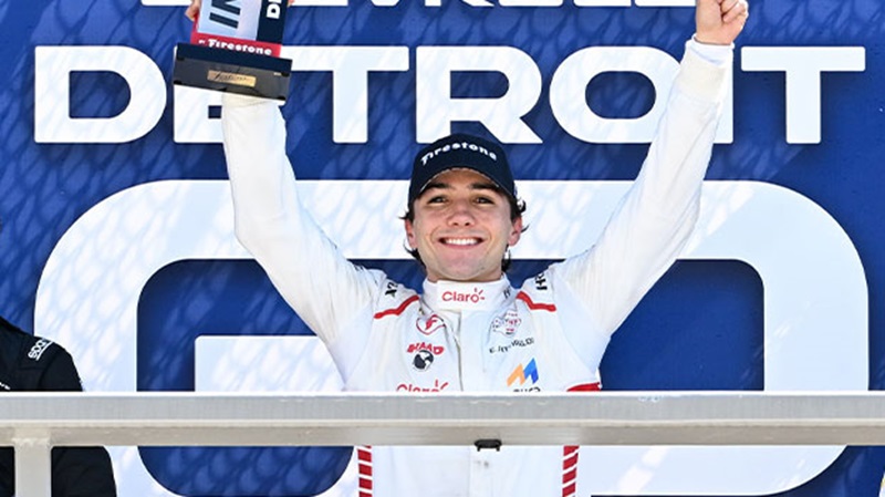 Enzo Fittipaldi wins the 2026 INDY NXT Detroit Grand Prix