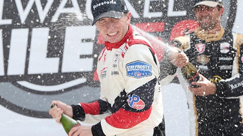 Max Garcia wins th e2026 INDY NXT by Firestone at Milwaukee Mile