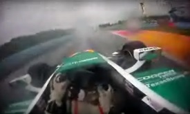 Thumbnail for Visor cam: Kyle Kaiser at Watkins Glen in the rain