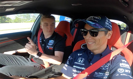 thumbnail for Pace Car Laps: Takuma Sato and David Malukas