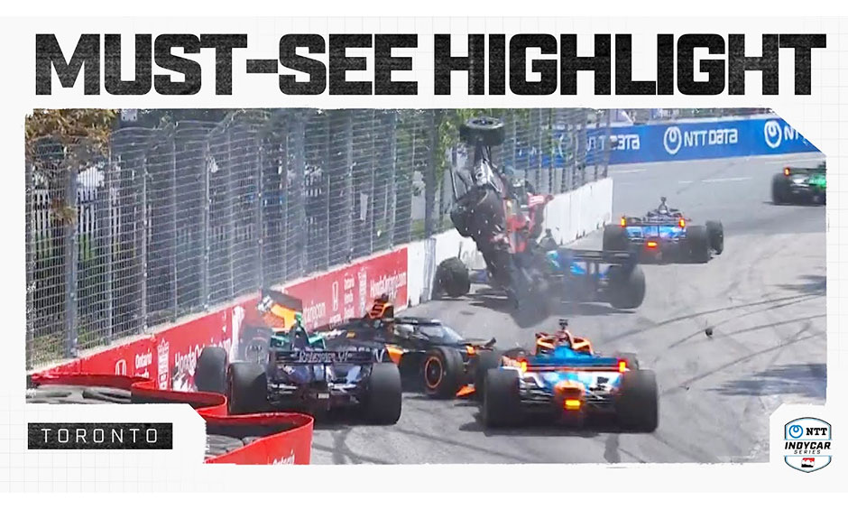thumbnail for Santino Ferrucci Flips into Catch Fence in Massive Incident at Toronto
