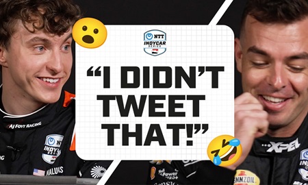 thumbnail for 'I actually tweeted THAT?!': INDYCAR Drivers React to Posts from the Past