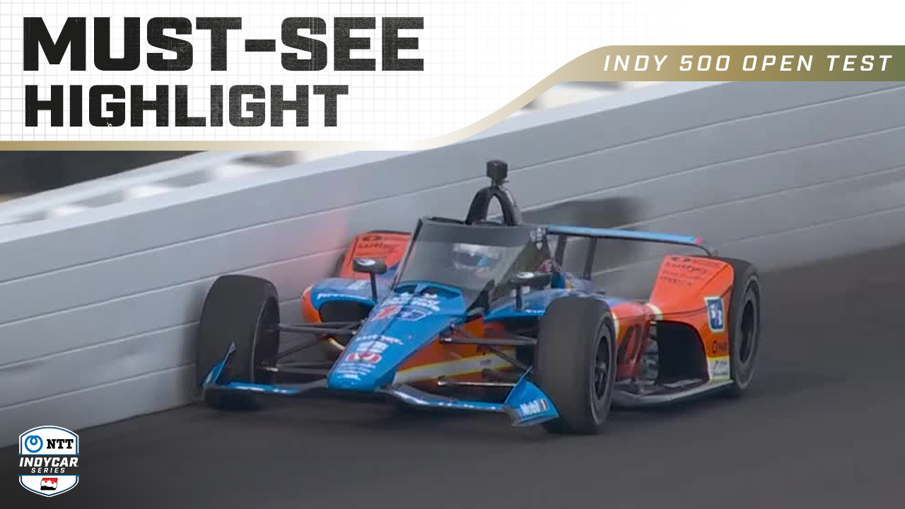 thumbnail for Graham Rahal Makes Huge Save after Brushing Wall at Indy 500 Open Test