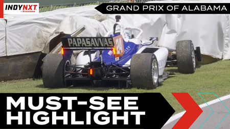 thumbnail for Evagoras Papasavvas Finds the Wall in Opening Practice at Barber