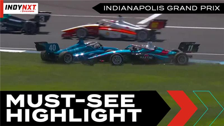 thumbnail for Nolan Allaer Sends Jack William Miller Sliding at Indianapolis
