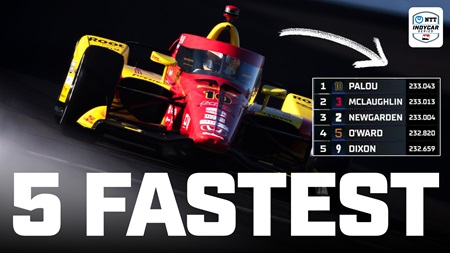 thumbnail for Five Fastest Runs from Day 1 of Indy 500 Qualifying