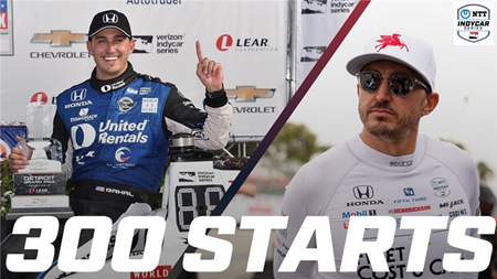 thumbnail for Graham Rahal Becomes 11th Driver To Reach 300th Start Mark