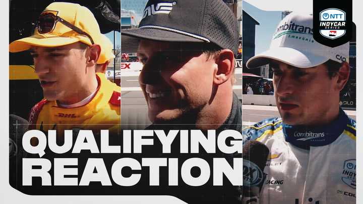 Drivers React to Qualifying at Arlington